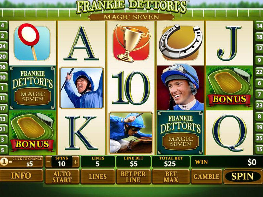 «Frankie Dettori’s Magic Seven» — игровые автоматы на деньги в казино Эльдорадо